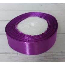 ОПТ Лента атласная однотонная 2,5 см*25 ярдов, цв. темно-сиреневый 29, цена за катушку